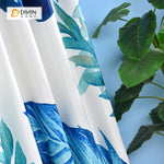 DIHIN HOME 3D Printed Big Blue Leaves Blackout Curtains ,Window Curtains Grommet Curtain For Living Room ,39x102-inch,2 Panels Included Roman Shades Curtains Window Blinds custom curtains blackout curtains curtains for living room sheer curtains curtain fabric linen curtains kitchen curtains velvet curtains pinch pleat curtains bay window curtains outdoor curtains pleated curtains floral curtains dining room curtains kitchen valances drapes for bedroom patio curtains nursery curtains grommet curtains