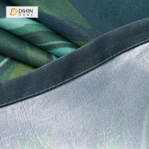 DIHIN HOME 3D Printed Big Green Leaves Blackout Curtains ,Window Curtains Grommet Curtain For Living Room ,39x102-inch,2 Panels Included Roman Shades Curtains Window Blinds custom curtains blackout curtains curtains for living room sheer curtains curtain fabric linen curtains kitchen curtains velvet curtains pinch pleat curtains bay window curtains outdoor curtains pleated curtains floral curtains dining room curtains kitchen valances drapes for bedroom patio curtains nursery curtains grommet curtains