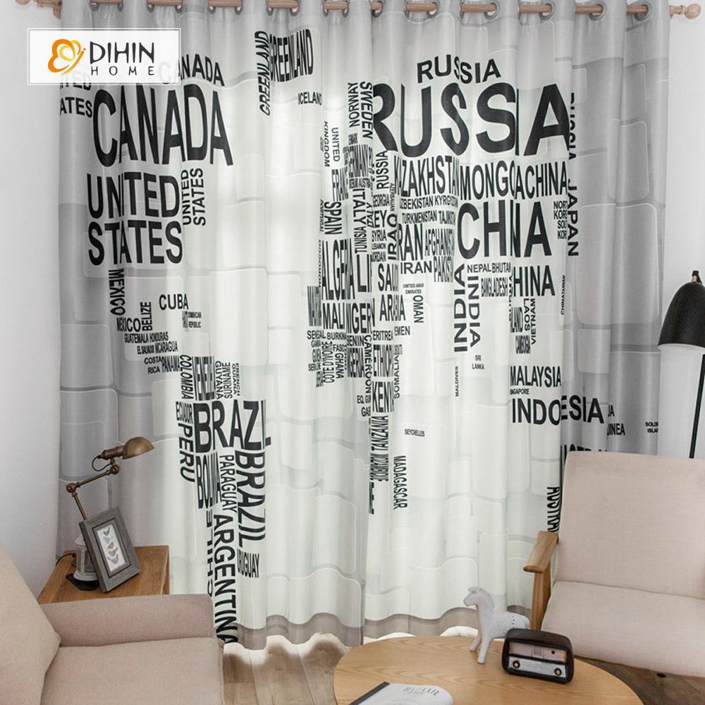 DIHIN HOME 3D Printed Black Words Blackout Curtains ,Window Curtains Grommet Curtain For Living Room ,39x102-inch,2 Panels Included Roman Shades Curtains Window Blinds custom curtains blackout curtains curtains for living room sheer curtains curtain fabric linen curtains kitchen curtains velvet curtains pinch pleat curtains bay window curtains outdoor curtains pleated curtains floral curtains dining room curtains kitchen valances drapes for bedroom patio curtains nursery curtains grommet curtains