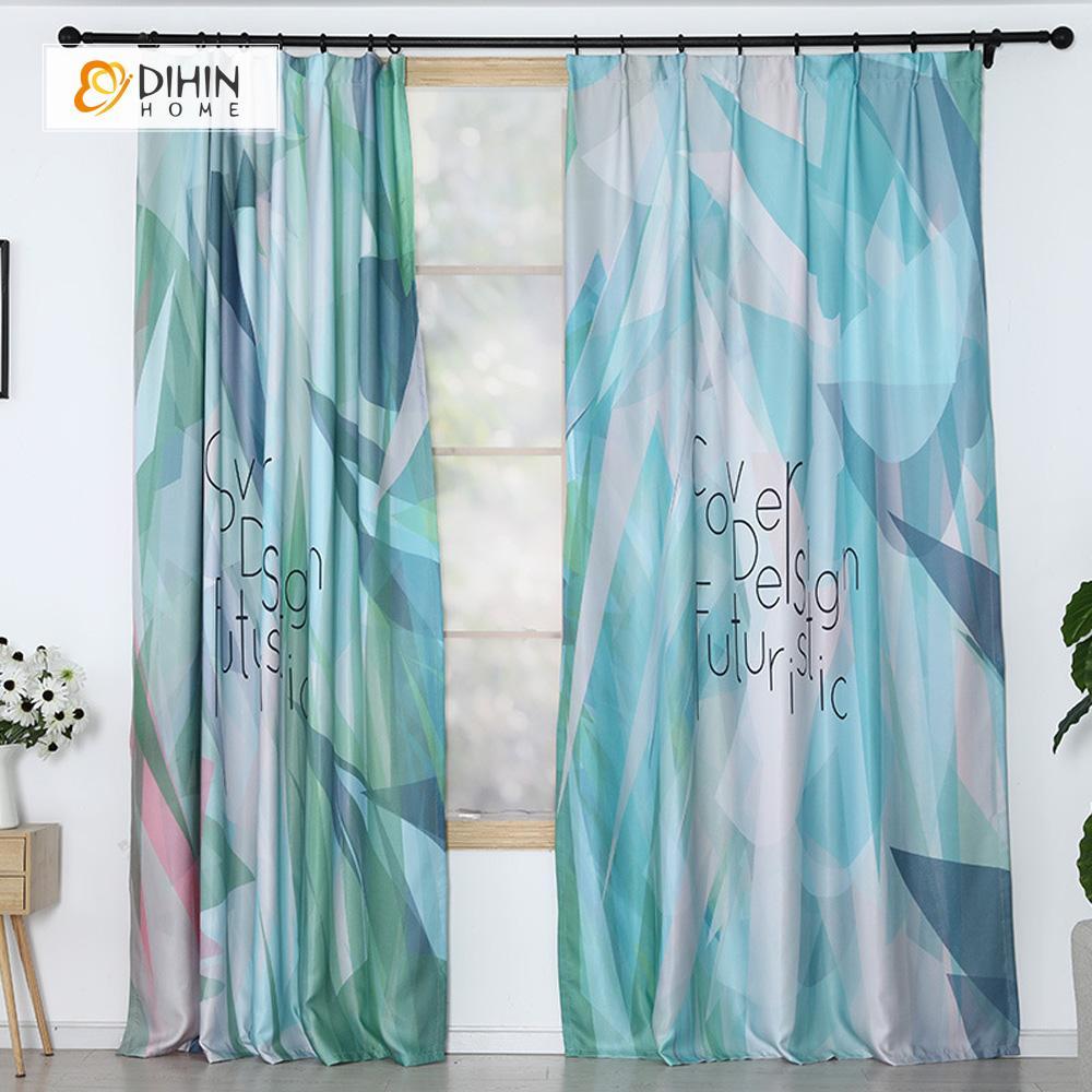 DIHIN HOME 3D Printed Blue Blackout Curtains ,Window Curtains Grommet Curtain For Living Room ,39x102-inch,2 Panels Included Roman Shades Curtains Window Blinds custom curtains blackout curtains curtains for living room sheer curtains curtain fabric linen curtains kitchen curtains velvet curtains pinch pleat curtains bay window curtains outdoor curtains pleated curtains floral curtains dining room curtains kitchen valances drapes for bedroom patio curtains nursery curtains grommet curtains