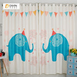 DIHIN HOME 3D Printed Blue Elephant Blackout Curtains ,Window Curtains Grommet Curtain For Living Room ,39x102-inch,2 Panels Included Roman Shades Curtains Window Blinds custom curtains blackout curtains curtains for living room sheer curtains curtain fabric linen curtains kitchen curtains velvet curtains pinch pleat curtains bay window curtains outdoor curtains pleated curtains floral curtains dining room curtains kitchen valances drapes for bedroom patio curtains nursery curtains grommet curtains