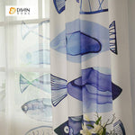 DIHIN HOME 3D Printed Blue Fish Blackout Curtains ,Window Curtains Grommet Curtain For Living Room ,39x102-inch,2 Panels Included Roman Shades Curtains Window Blinds custom curtains blackout curtains curtains for living room sheer curtains curtain fabric linen curtains kitchen curtains velvet curtains pinch pleat curtains bay window curtains outdoor curtains pleated curtains floral curtains dining room curtains kitchen valances drapes for bedroom patio curtains nursery curtains grommet curtains