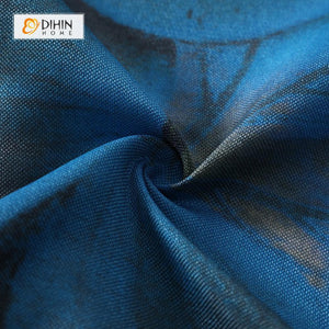 DIHIN HOME 3D Printed Blue Flowers Blackout Curtains ,Window Curtains Grommet Curtain For Living Room ,39x102-inch,2 Panels Included Roman Shades Curtains Window Blinds custom curtains blackout curtains curtains for living room sheer curtains curtain fabric linen curtains kitchen curtains velvet curtains pinch pleat curtains bay window curtains outdoor curtains pleated curtains floral curtains dining room curtains kitchen valances drapes for bedroom patio curtains nursery curtains grommet curtains