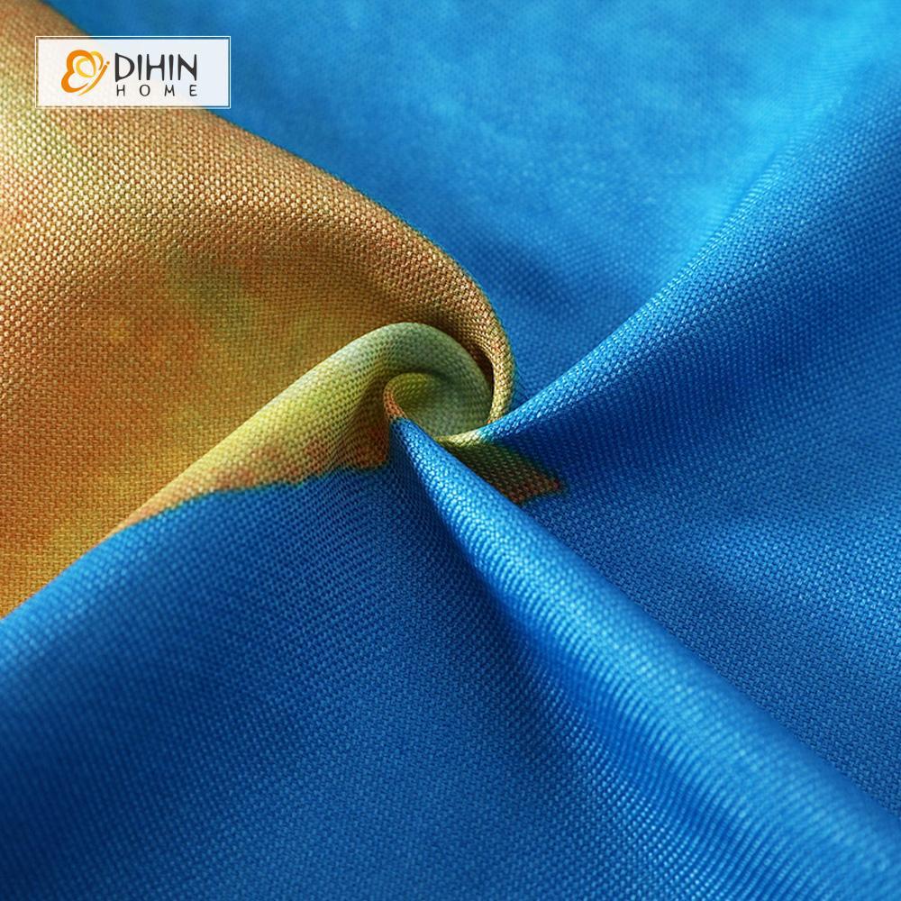 DIHIN HOME 3D Printed Blue Orange Blackout Curtains ,Window Curtains Grommet Curtain For Living Room ,39x102-inch,2 Panels Included Roman Shades Curtains Window Blinds custom curtains blackout curtains curtains for living room sheer curtains curtain fabric linen curtains kitchen curtains velvet curtains pinch pleat curtains bay window curtains outdoor curtains pleated curtains floral curtains dining room curtains kitchen valances drapes for bedroom patio curtains nursery curtains grommet curtains