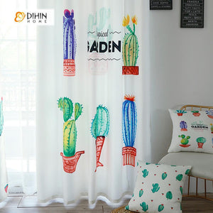 DIHIN HOME 3D Printed Cactus Garden Blackout Curtains ,Window Curtains Grommet Curtain For Living Room ,39x102-inch,2 Panels Included Roman Shades Curtains Window Blinds custom curtains blackout curtains curtains for living room sheer curtains curtain fabric linen curtains kitchen curtains velvet curtains pinch pleat curtains bay window curtains outdoor curtains pleated curtains floral curtains dining room curtains kitchen valances drapes for bedroom patio curtains nursery curtains grommet curtains