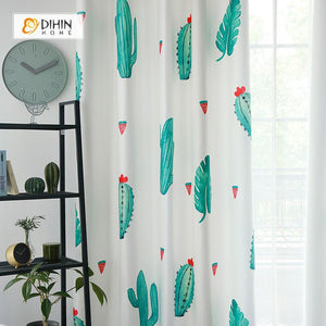 DIHIN HOME 3D Printed Cactus Garden Blackout Curtains ,Window Curtains Grommet Curtain For Living Room ,39x102-inch,2 Panels Included Roman Shades Curtains Window Blinds custom curtains blackout curtains curtains for living room sheer curtains curtain fabric linen curtains kitchen curtains velvet curtains pinch pleat curtains bay window curtains outdoor curtains pleated curtains floral curtains dining room curtains kitchen valances drapes for bedroom patio curtains nursery curtains grommet curtains