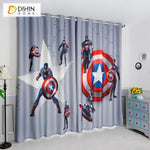 DIHIN HOME 3D Printed Captain America Blackout Curtains,Window Curtains Grommet Curtain For Living Room ,39x102-inch,2 Panels Included Roman Shades Curtains Window Blinds custom curtains blackout curtains curtains for living room sheer curtains curtain fabric linen curtains kitchen curtains velvet curtains pinch pleat curtains bay window curtains outdoor curtains pleated curtains floral curtains dining room curtains kitchen valances drapes for bedroom patio curtains nursery curtains grommet curtains