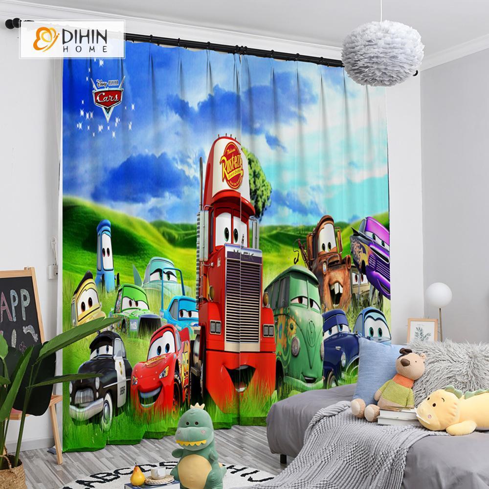 DIHIN HOME 3D Printed Cars and Lawn Blackout Curtains ,Window Curtains Grommet Curtain For Living Room ,39x102-inch,2 Panels Included Roman Shades Curtains Window Blinds custom curtains blackout curtains curtains for living room sheer curtains curtain fabric linen curtains kitchen curtains velvet curtains pinch pleat curtains bay window curtains outdoor curtains pleated curtains floral curtains dining room curtains kitchen valances drapes for bedroom patio curtains nursery curtains grommet curtains