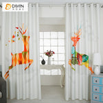 DIHIN HOME 3D Printed Cartoon Abstract Fawn Blackout Curtains,Window Curtains Grommet Curtain For Living Room ,39x102-inch,2 Panels Included Roman Shades Curtains Window Blinds custom curtains blackout curtains curtains for living room sheer curtains curtain fabric linen curtains kitchen curtains velvet curtains pinch pleat curtains bay window curtains outdoor curtains pleated curtains floral curtains dining room curtains kitchen valances drapes for bedroom patio curtains nursery curtains grommet curtains