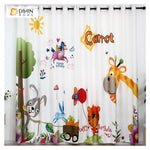 DIHIN HOME 3D Printed Cartoon Animal Blackout Curtains ,Window Curtains Grommet Curtain For Living Room ,39x102-inch,2 Panels Included Roman Shades Curtains Window Blinds custom curtains blackout curtains curtains for living room sheer curtains curtain fabric linen curtains kitchen curtains velvet curtains pinch pleat curtains bay window curtains outdoor curtains pleated curtains floral curtains dining room curtains kitchen valances drapes for bedroom patio curtains nursery curtains grommet curtains