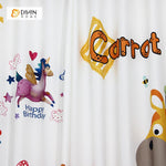 DIHIN HOME 3D Printed Cartoon Animal Blackout Curtains ,Window Curtains Grommet Curtain For Living Room ,39x102-inch,2 Panels Included Roman Shades Curtains Window Blinds custom curtains blackout curtains curtains for living room sheer curtains curtain fabric linen curtains kitchen curtains velvet curtains pinch pleat curtains bay window curtains outdoor curtains pleated curtains floral curtains dining room curtains kitchen valances drapes for bedroom patio curtains nursery curtains grommet curtains