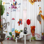 DIHIN HOME 3D Printed Cartoon Animal Blackout Curtains ,Window Curtains Grommet Curtain For Living Room ,39x102-inch,2 Panels Included Roman Shades Curtains Window Blinds custom curtains blackout curtains curtains for living room sheer curtains curtain fabric linen curtains kitchen curtains velvet curtains pinch pleat curtains bay window curtains outdoor curtains pleated curtains floral curtains dining room curtains kitchen valances drapes for bedroom patio curtains nursery curtains grommet curtains