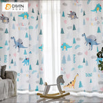 DIHIN HOME 3D Printed Cartoon Dinosaur Blackout Curtains,Window Curtains Grommet Curtain For Living Room ,39x102-inch,2 Panels Included Roman Shades Curtains Window Blinds custom curtains blackout curtains curtains for living room sheer curtains curtain fabric linen curtains kitchen curtains velvet curtains pinch pleat curtains bay window curtains outdoor curtains pleated curtains floral curtains dining room curtains kitchen valances drapes for bedroom patio curtains nursery curtains grommet curtains