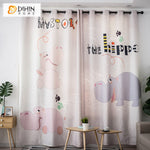 DIHIN HOME 3D Printed Cartoon Hippo Blackout Curtains,Window Curtains Grommet Curtain For Living Room ,39x102-inch,2 Panels Included Roman Shades Curtains Window Blinds custom curtains blackout curtains curtains for living room sheer curtains curtain fabric linen curtains kitchen curtains velvet curtains pinch pleat curtains bay window curtains outdoor curtains pleated curtains floral curtains dining room curtains kitchen valances drapes for bedroom patio curtains nursery curtains grommet curtains