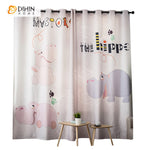 DIHIN HOME 3D Printed Cartoon Hippo Blackout Curtains,Window Curtains Grommet Curtain For Living Room ,39x102-inch,2 Panels Included Roman Shades Curtains Window Blinds custom curtains blackout curtains curtains for living room sheer curtains curtain fabric linen curtains kitchen curtains velvet curtains pinch pleat curtains bay window curtains outdoor curtains pleated curtains floral curtains dining room curtains kitchen valances drapes for bedroom patio curtains nursery curtains grommet curtains