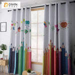 DIHIN HOME 3D Printed Cartoon Pencil Blackout Curtains,Window Curtains Grommet Curtain For Living Room ,39x102-inch,2 Panels Included Roman Shades Curtains Window Blinds custom curtains blackout curtains curtains for living room sheer curtains curtain fabric linen curtains kitchen curtains velvet curtains pinch pleat curtains bay window curtains outdoor curtains pleated curtains floral curtains dining room curtains kitchen valances drapes for bedroom patio curtains nursery curtains grommet curtains
