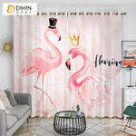 DIHIN HOME 3D Printed Cartoon Pink Flamingos Blackout Curtains,Window Curtains Grommet Curtain For Living Room ,39x102-inch,2 Panels Included Roman Shades Curtains Window Blinds custom curtains blackout curtains curtains for living room sheer curtains curtain fabric linen curtains kitchen curtains velvet curtains pinch pleat curtains bay window curtains outdoor curtains pleated curtains floral curtains dining room curtains kitchen valances drapes for bedroom patio curtains nursery curtains grommet curtains