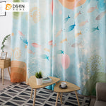 DIHIN HOME 3D Printed Cartoon Sea Colorful Fish Blackout Curtains,Window Curtains Grommet Curtain For Living Room ,39x102-inch,2 Panels Included Roman Shades Curtains Window Blinds custom curtains blackout curtains curtains for living room sheer curtains curtain fabric linen curtains kitchen curtains velvet curtains pinch pleat curtains bay window curtains outdoor curtains pleated curtains floral curtains dining room curtains kitchen valances drapes for bedroom patio curtains nursery curtains grommet curtai