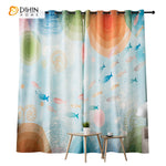 DIHIN HOME 3D Printed Cartoon Sea Colorful Fish Blackout Curtains,Window Curtains Grommet Curtain For Living Room ,39x102-inch,2 Panels Included Roman Shades Curtains Window Blinds custom curtains blackout curtains curtains for living room sheer curtains curtain fabric linen curtains kitchen curtains velvet curtains pinch pleat curtains bay window curtains outdoor curtains pleated curtains floral curtains dining room curtains kitchen valances drapes for bedroom patio curtains nursery curtains grommet curtai