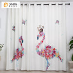 DIHIN HOME 3D Printed Colored Flamingo Blackout Curtains,Window Curtains Grommet Curtain For Living Room ,39x102-inch,2 Panels Included Roman Shades Curtains Window Blinds custom curtains blackout curtains curtains for living room sheer curtains curtain fabric linen curtains kitchen curtains velvet curtains pinch pleat curtains bay window curtains outdoor curtains pleated curtains floral curtains dining room curtains kitchen valances drapes for bedroom patio curtains nursery curtains grommet curtains