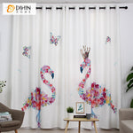 DIHIN HOME 3D Printed Colored Flamingo Blackout Curtains,Window Curtains Grommet Curtain For Living Room ,39x102-inch,2 Panels Included Roman Shades Curtains Window Blinds custom curtains blackout curtains curtains for living room sheer curtains curtain fabric linen curtains kitchen curtains velvet curtains pinch pleat curtains bay window curtains outdoor curtains pleated curtains floral curtains dining room curtains kitchen valances drapes for bedroom patio curtains nursery curtains grommet curtains