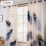 DIHIN HOME 3D Printed Colorful Feather Blackout Curtains,Window Curtains Grommet Curtain For Living Room ,39x102-inch,2 Panels Included Roman Shades Curtains Window Blinds custom curtains blackout curtains curtains for living room sheer curtains curtain fabric linen curtains kitchen curtains velvet curtains pinch pleat curtains bay window curtains outdoor curtains pleated curtains floral curtains dining room curtains kitchen valances drapes for bedroom patio curtains nursery curtains grommet curtains