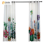DIHIN HOME 3D Printed Colorful Succulent Plants Blackout Curtains,Window Curtains Grommet Curtain For Living Room ,39x102-inch,2 Panels Included Roman Shades Curtains Window Blinds custom curtains blackout curtains curtains for living room sheer curtains curtain fabric linen curtains kitchen curtains velvet curtains pinch pleat curtains bay window curtains outdoor curtains pleated curtains floral curtains dining room curtains kitchen valances drapes for bedroom patio curtains nursery curtains grommet curtai