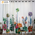 DIHIN HOME 3D Printed Colorful Succulent Plants Blackout Curtains,Window Curtains Grommet Curtain For Living Room ,39x102-inch,2 Panels Included Roman Shades Curtains Window Blinds custom curtains blackout curtains curtains for living room sheer curtains curtain fabric linen curtains kitchen curtains velvet curtains pinch pleat curtains bay window curtains outdoor curtains pleated curtains floral curtains dining room curtains kitchen valances drapes for bedroom patio curtains nursery curtains grommet curtai