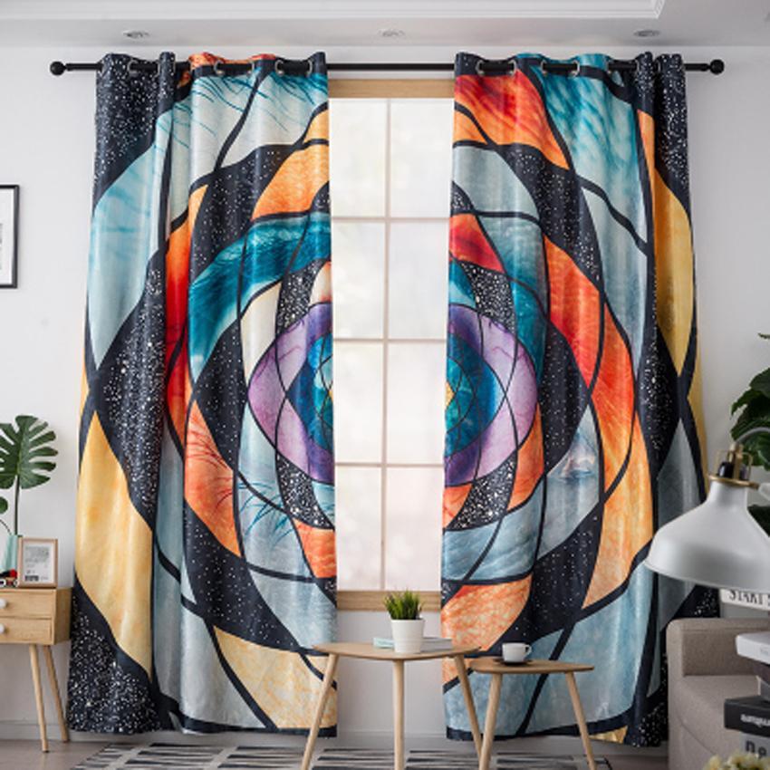 DIHIN HOME 3D Printed Colors Blackout Curtains,Window Curtains Grommet Curtain For Living Room ,39x102-inch,2 Panels Include Roman Shades Curtains Window Blinds custom curtains blackout curtains curtains for living room sheer curtains curtain fabric linen curtains kitchen curtains velvet curtains pinch pleat curtains bay window curtains outdoor curtains pleated curtains floral curtains dining room curtains kitchen valances drapes for bedroom patio curtains nursery curtains grommet curtains