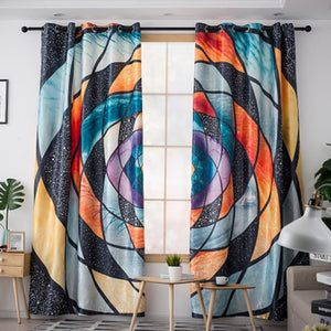 DIHIN HOME 3D Printed Colors Blackout Curtains,Window Curtains Grommet Curtain For Living Room ,39x102-inch,2 Panels Include Roman Shades Curtains Window Blinds custom curtains blackout curtains curtains for living room sheer curtains curtain fabric linen curtains kitchen curtains velvet curtains pinch pleat curtains bay window curtains outdoor curtains pleated curtains floral curtains dining room curtains kitchen valances drapes for bedroom patio curtains nursery curtains grommet curtains