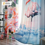 DIHIN HOME 3D Printed Crane and Flowers Blackout Curtains ,Window Curtains Grommet Curtain For Living Room ,39x102-inch,2 Panels Included Roman Shades Curtains Window Blinds custom curtains blackout curtains curtains for living room sheer curtains curtain fabric linen curtains kitchen curtains velvet curtains pinch pleat curtains bay window curtains outdoor curtains pleated curtains floral curtains dining room curtains kitchen valances drapes for bedroom patio curtains nursery curtains grommet curtains