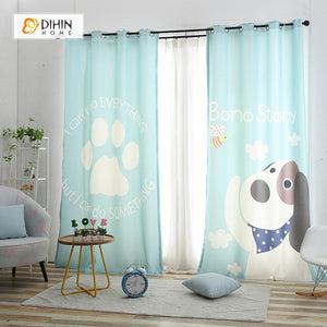DIHIN HOME 3D Printed Cute Dog Blackout Curtains ,Window Curtains Grommet Curtain For Living Room ,39x102-inch,2 Panels Included Roman Shades Curtains Window Blinds custom curtains blackout curtains curtains for living room sheer curtains curtain fabric linen curtains kitchen curtains velvet curtains pinch pleat curtains bay window curtains outdoor curtains pleated curtains floral curtains dining room curtains kitchen valances drapes for bedroom patio curtains nursery curtains grommet curtains