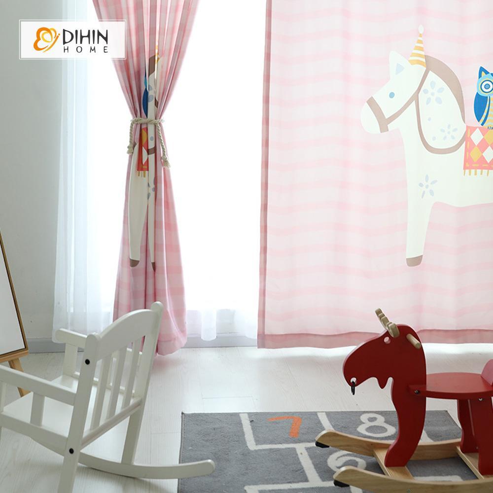 DIHIN HOME 3D Printed Cute Unicorn Blackout Curtains ,Window Curtains Grommet Curtain For Living Room ,39x102-inch,2 Panels Included Roman Shades Curtains Window Blinds custom curtains blackout curtains curtains for living room sheer curtains curtain fabric linen curtains kitchen curtains velvet curtains pinch pleat curtains bay window curtains outdoor curtains pleated curtains floral curtains dining room curtains kitchen valances drapes for bedroom patio curtains nursery curtains grommet curtains