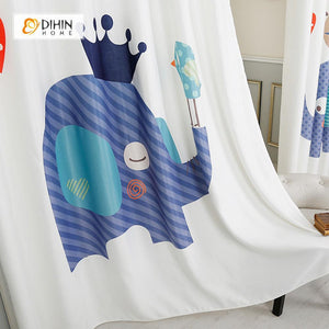 DIHIN HOME 3D Printed Dark Blue Elephant Blackout Curtains ,Window Curtains Grommet Curtain For Living Room ,39x102-inch,2 Panels Included Roman Shades Curtains Window Blinds custom curtains blackout curtains curtains for living room sheer curtains curtain fabric linen curtains kitchen curtains velvet curtains pinch pleat curtains bay window curtains outdoor curtains pleated curtains floral curtains dining room curtains kitchen valances drapes for bedroom patio curtains nursery curtains grommet curtains