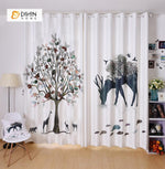 DIHIN HOME 3D Printed Deer Fish Tree Blackout Curtains ,Window Curtains Grommet Curtain For Living Room ,39x102-inch,2 Panels Included Roman Shades Curtains Window Blinds custom curtains blackout curtains curtains for living room sheer curtains curtain fabric linen curtains kitchen curtains velvet curtains pinch pleat curtains bay window curtains outdoor curtains pleated curtains floral curtains dining room curtains kitchen valances drapes for bedroom patio curtains nursery curtains grommet curtains
