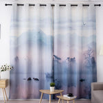 DIHIN HOME 3D Printed Distant Mountain Blackout Curtains,Window Curtains Grommet Curtain For Living Room ,39x102-inch,2 Panels Include Roman Shades Curtains Window Blinds custom curtains blackout curtains curtains for living room sheer curtains curtain fabric linen curtains kitchen curtains velvet curtains pinch pleat curtains bay window curtains outdoor curtains pleated curtains floral curtains dining room curtains kitchen valances drapes for bedroom patio curtains nursery curtains grommet curtains