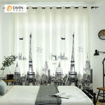 DIHIN HOME 3D Printed Eiffel Tower Blackout Curtains ,Window Curtains Grommet Curtain For Living Room ,39x102-inch,2 Panels Included Roman Shades Curtains Window Blinds custom curtains blackout curtains curtains for living room sheer curtains curtain fabric linen curtains kitchen curtains velvet curtains pinch pleat curtains bay window curtains outdoor curtains pleated curtains floral curtains dining room curtains kitchen valances drapes for bedroom patio curtains nursery curtains grommet curtains