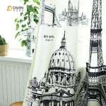 DIHIN HOME 3D Printed Eiffel Tower Blackout Curtains ,Window Curtains Grommet Curtain For Living Room ,39x102-inch,2 Panels Included Roman Shades Curtains Window Blinds custom curtains blackout curtains curtains for living room sheer curtains curtain fabric linen curtains kitchen curtains velvet curtains pinch pleat curtains bay window curtains outdoor curtains pleated curtains floral curtains dining room curtains kitchen valances drapes for bedroom patio curtains nursery curtains grommet curtains