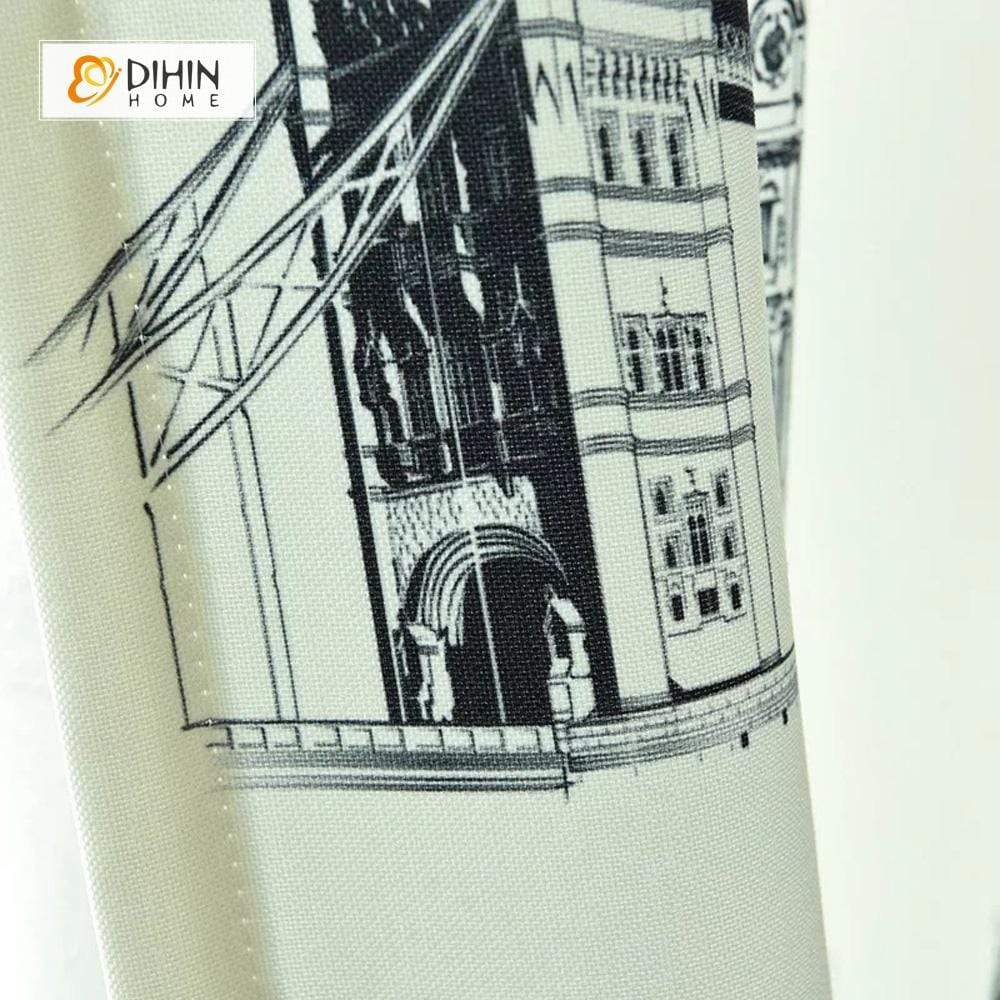 DIHIN HOME 3D Printed Eiffel Tower Blackout Curtains ,Window Curtains Grommet Curtain For Living Room ,39x102-inch,2 Panels Included Roman Shades Curtains Window Blinds custom curtains blackout curtains curtains for living room sheer curtains curtain fabric linen curtains kitchen curtains velvet curtains pinch pleat curtains bay window curtains outdoor curtains pleated curtains floral curtains dining room curtains kitchen valances drapes for bedroom patio curtains nursery curtains grommet curtains