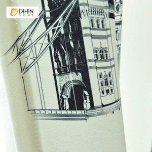 DIHIN HOME 3D Printed Eiffel Tower Blackout Curtains ,Window Curtains Grommet Curtain For Living Room ,39x102-inch,2 Panels Included Roman Shades Curtains Window Blinds custom curtains blackout curtains curtains for living room sheer curtains curtain fabric linen curtains kitchen curtains velvet curtains pinch pleat curtains bay window curtains outdoor curtains pleated curtains floral curtains dining room curtains kitchen valances drapes for bedroom patio curtains nursery curtains grommet curtains