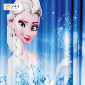 DIHIN HOME 3D Printed Elegant Frozen Blackout Curtains ,Window Curtains Grommet Curtain For Living Room ,39x102-inch,2 Panels Included Roman Shades Curtains Window Blinds custom curtains blackout curtains curtains for living room sheer curtains curtain fabric linen curtains kitchen curtains velvet curtains pinch pleat curtains bay window curtains outdoor curtains pleated curtains floral curtains dining room curtains kitchen valances drapes for bedroom patio curtains nursery curtains grommet curtains