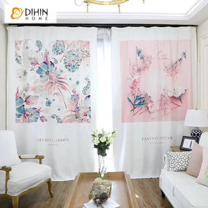 DIHIN HOME 3D Printed Fantasy Dream Blackout Curtains,Window Curtains Grommet Curtain For Living Room ,39x102-inch,2 Panels Included Roman Shades Curtains Window Blinds custom curtains blackout curtains curtains for living room sheer curtains curtain fabric linen curtains kitchen curtains velvet curtains pinch pleat curtains bay window curtains outdoor curtains pleated curtains floral curtains dining room curtains kitchen valances drapes for bedroom patio curtains nursery curtains grommet curtains