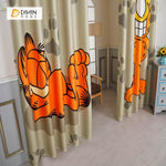 DIHIN HOME 3D Printed Garfield Blackout Curtains ,Window Curtains Grommet Curtain For Living Room ,39x102-inch,2 Panels Included Roman Shades Curtains Window Blinds custom curtains blackout curtains curtains for living room sheer curtains curtain fabric linen curtains kitchen curtains velvet curtains pinch pleat curtains bay window curtains outdoor curtains pleated curtains floral curtains dining room curtains kitchen valances drapes for bedroom patio curtains nursery curtains grommet curtains