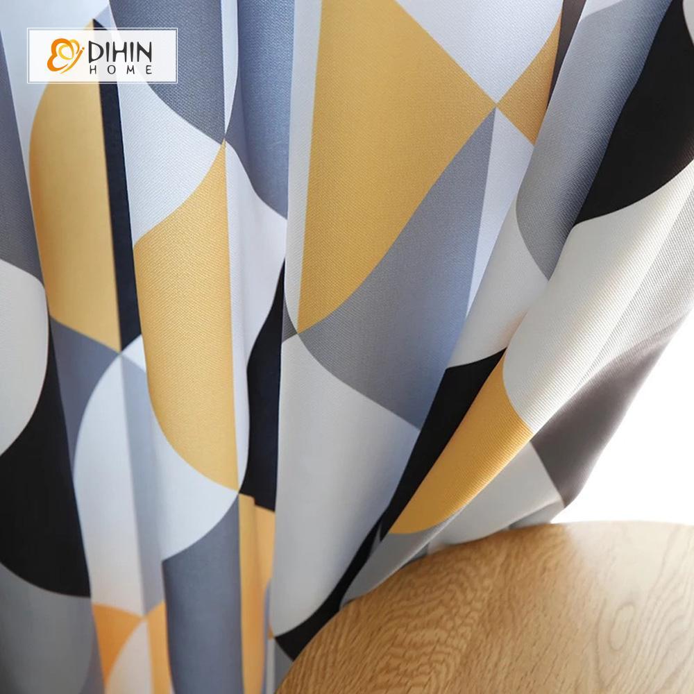 DIHIN HOME 3D Printed Geometry and Dog Blackout Curtains ,Window Curtains Grommet Curtain For Living Room ,39x102-inch,2 Panels Included Roman Shades Curtains Window Blinds custom curtains blackout curtains curtains for living room sheer curtains curtain fabric linen curtains kitchen curtains velvet curtains pinch pleat curtains bay window curtains outdoor curtains pleated curtains floral curtains dining room curtains kitchen valances drapes for bedroom patio curtains nursery curtains grommet curtains