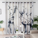 DIHIN HOME 3D Printed Giraffe and Birds Blackout Curtains,Window Curtains Grommet Curtain For Living Room ,39x102-inch,2 Panels Include Roman Shades Curtains Window Blinds custom curtains blackout curtains curtains for living room sheer curtains curtain fabric linen curtains kitchen curtains velvet curtains pinch pleat curtains bay window curtains outdoor curtains pleated curtains floral curtains dining room curtains kitchen valances drapes for bedroom patio curtains nursery curtains grommet curtains