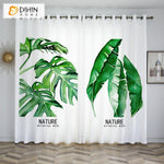 DIHIN HOME 3D Printed Green Banana Leaves Blackout Curtains,Window Curtains Grommet Curtain For Living Room ,39x102-inch,2 Panels Included Roman Shades Curtains Window Blinds custom curtains blackout curtains curtains for living room sheer curtains curtain fabric linen curtains kitchen curtains velvet curtains pinch pleat curtains bay window curtains outdoor curtains pleated curtains floral curtains dining room curtains kitchen valances drapes for bedroom patio curtains nursery curtains grommet curtains