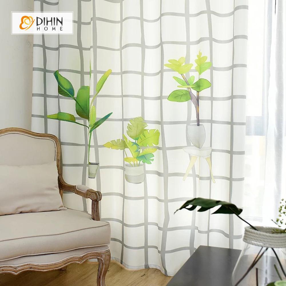 DIHIN HOME 3D Printed Green Bonsai Blackout Curtains ,Window Curtains Grommet Curtain For Living Room ,39x102-inch,2 Panels Included Roman Shades Curtains Window Blinds custom curtains blackout curtains curtains for living room sheer curtains curtain fabric linen curtains kitchen curtains velvet curtains pinch pleat curtains bay window curtains outdoor curtains pleated curtains floral curtains dining room curtains kitchen valances drapes for bedroom patio curtains nursery curtains grommet curtains