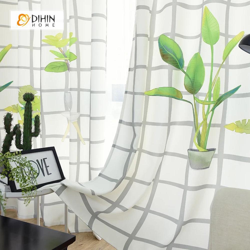 DIHIN HOME 3D Printed Green Bonsai Blackout Curtains ,Window Curtains Grommet Curtain For Living Room ,39x102-inch,2 Panels Included Roman Shades Curtains Window Blinds custom curtains blackout curtains curtains for living room sheer curtains curtain fabric linen curtains kitchen curtains velvet curtains pinch pleat curtains bay window curtains outdoor curtains pleated curtains floral curtains dining room curtains kitchen valances drapes for bedroom patio curtains nursery curtains grommet curtains