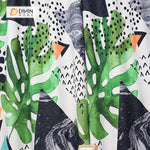 DIHIN HOME 3D Printed Green Leaves and Triangle Blackout Curtains ,Window Curtains Grommet Curtain For Living Room ,39x102-inch,2 Panels Included Roman Shades Window Curtains Curtains Window Blinds Curtains Drapes linen drapery curtains and drapes windows drapes custom curtains blackout curtains curtains for living room window shades sheer curtains curtain fabric window treatments custom drapery