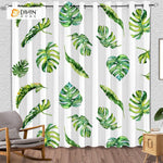 DIHIN HOME 3D Printed Green Leaves Blackout Curtains ,Window Curtains Grommet Curtain For Living Room ,39x102-inch,2 Panels Included Roman Shades Curtains Window Blinds custom curtains blackout curtains curtains for living room sheer curtains curtain fabric linen curtains kitchen curtains velvet curtains pinch pleat curtains bay window curtains outdoor curtains pleated curtains floral curtains dining room curtains kitchen valances drapes for bedroom patio curtains nursery curtains grommet curtains